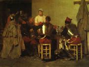 Guillaume Regamey Cuirassiers at the Tavern USA oil painting reproduction
